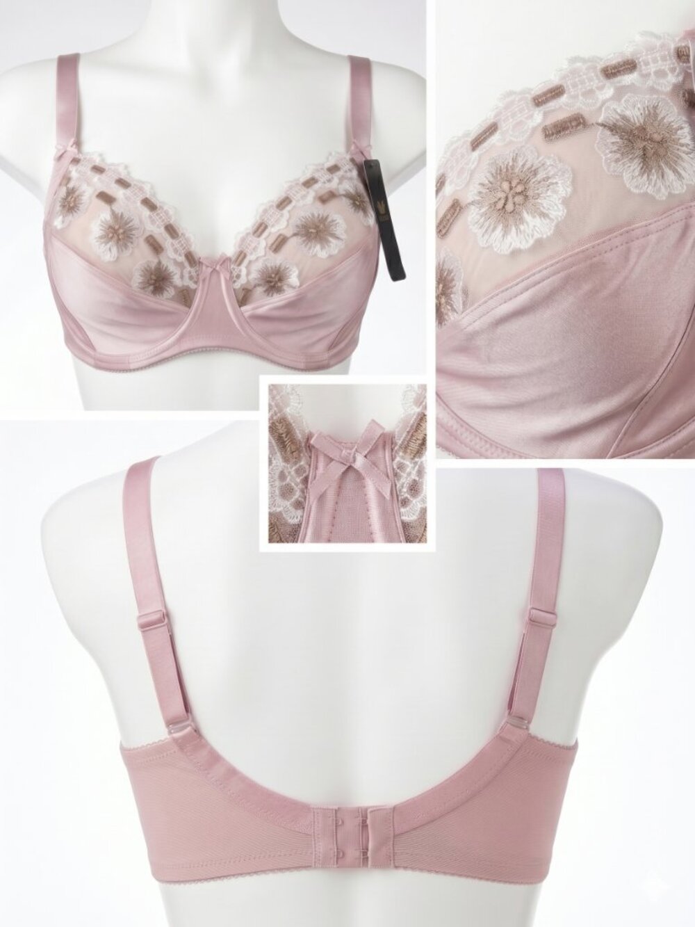Wacoal Pretty and Polished Pink Full Coverage Underwire Bra 32DD 85532 NWT
